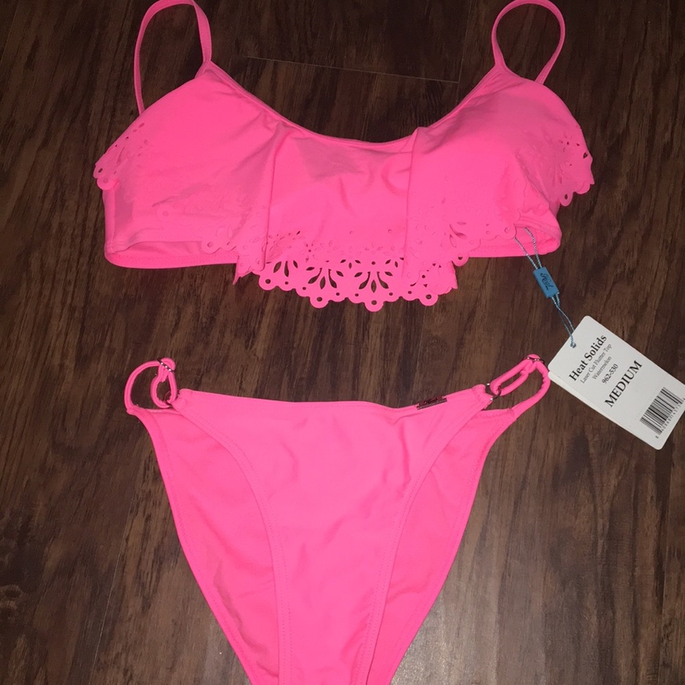 Hot pink bikini